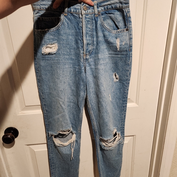 Boyish the Billy High Rise Skinny Distressed Ripped Jeans Size 26 - Picture 5 of 12